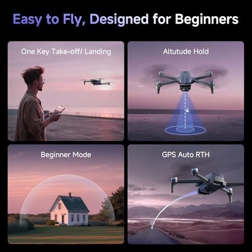 4K GPS Drone with 50-Min Flight | Follow Me, Auto Return, Gesture Control