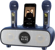 Upgrade Karaoke Machine Bluetooth 2 Wireless Mics PA Speaker Home Party