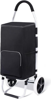 Foldable Shopping Trolley Cart 48L Waterproof Grocery Bag Wheels Handle
