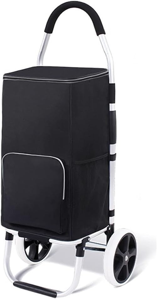 Foldable Shopping Trolley Cart 48L Waterproof Grocery Bag Wheels Handle