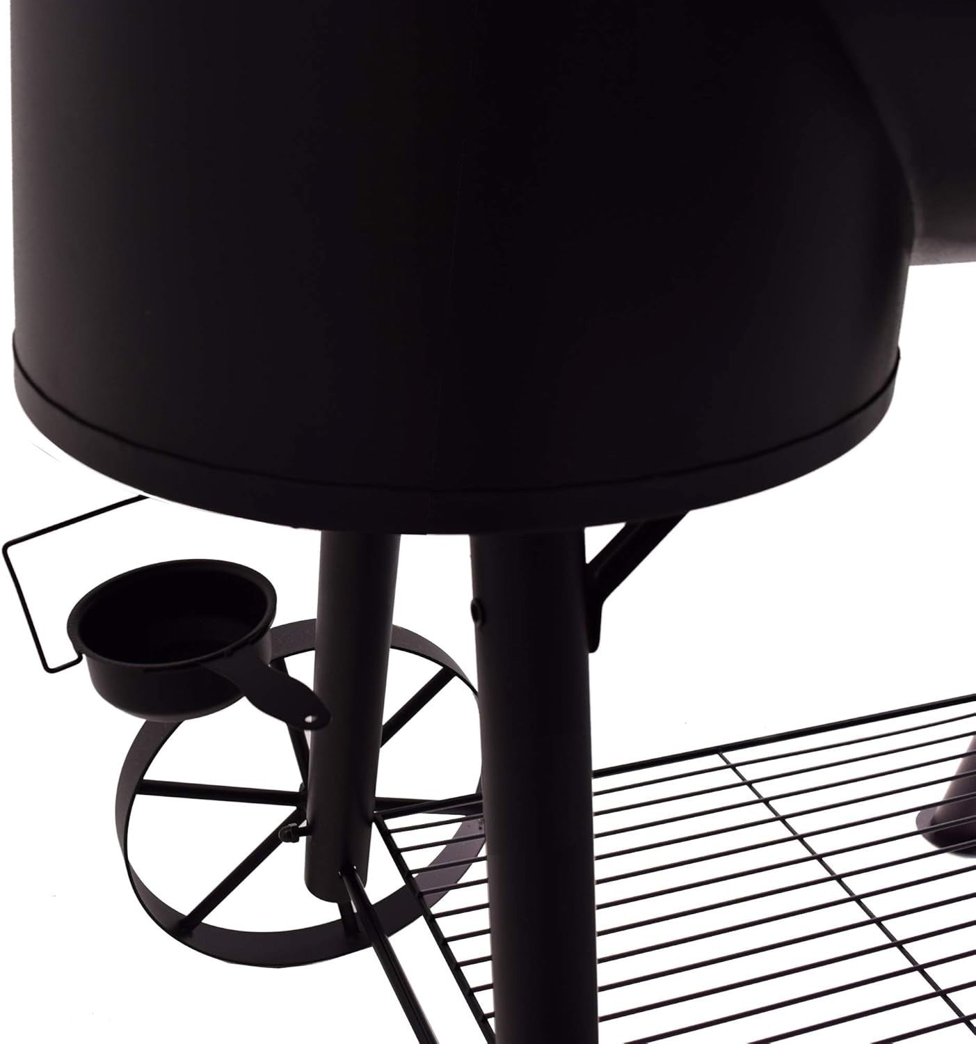 XXL Charcoal Smoker BBQ Grill & Smoker Oven Trolley | Large Outdoor Barbecue