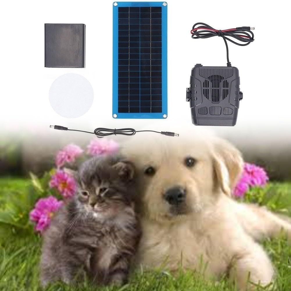 12V Portable Solar Chicken Coop Heater Warm Air Blower