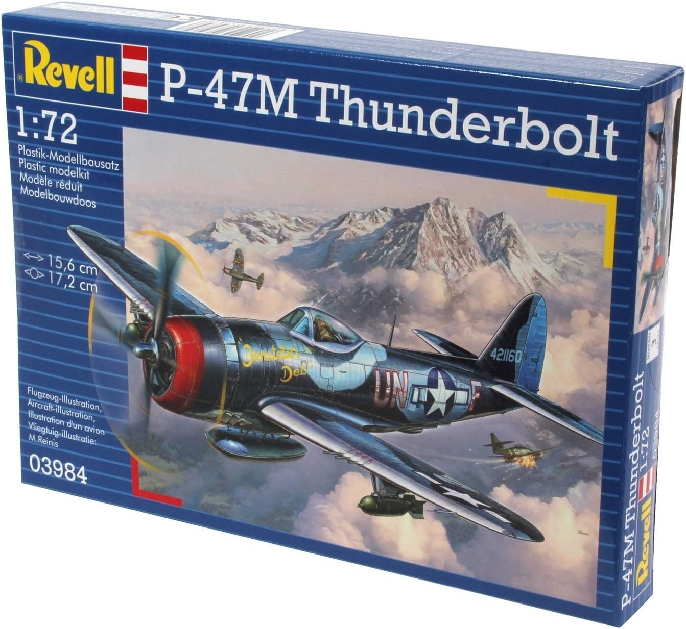 1:72 WWII Fighter Jet Model Kit Unpainted Build Set | P-47M Thunderbolt