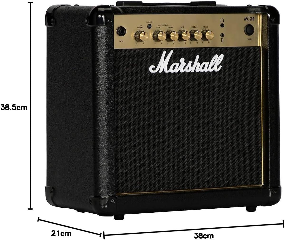 15W Guitar Amp Combo Clean & Overdrive 3 Band EQ 8" Speaker