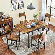 Space-Saving Folding Drop Leaf Dining Table Seats 2-4 Rustic Brown