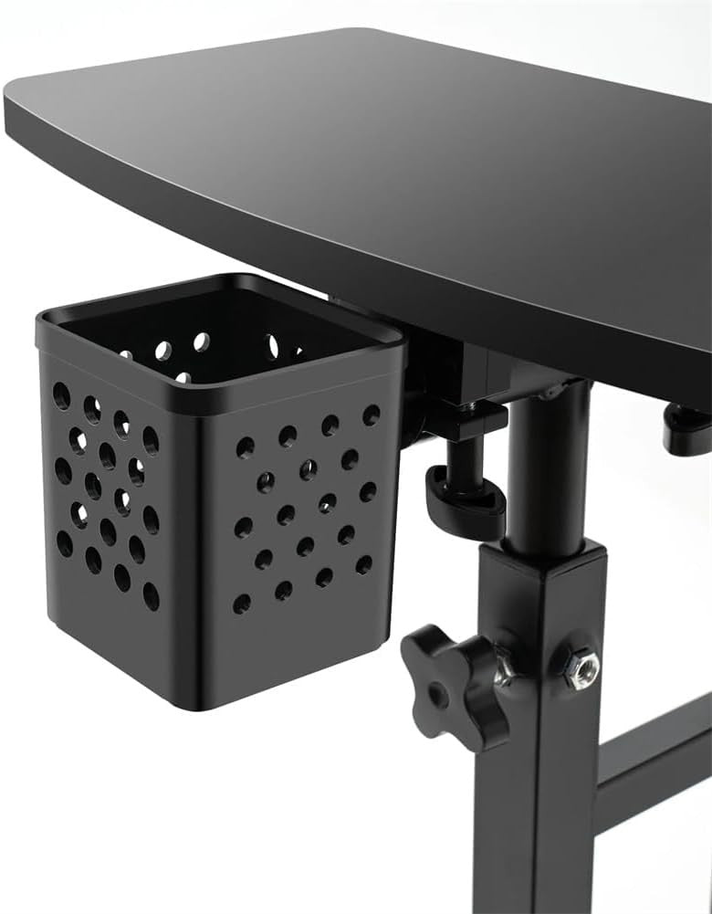 Adjustable Tattoo Workstation Rolling Table with Wheels Height Tilt Desk