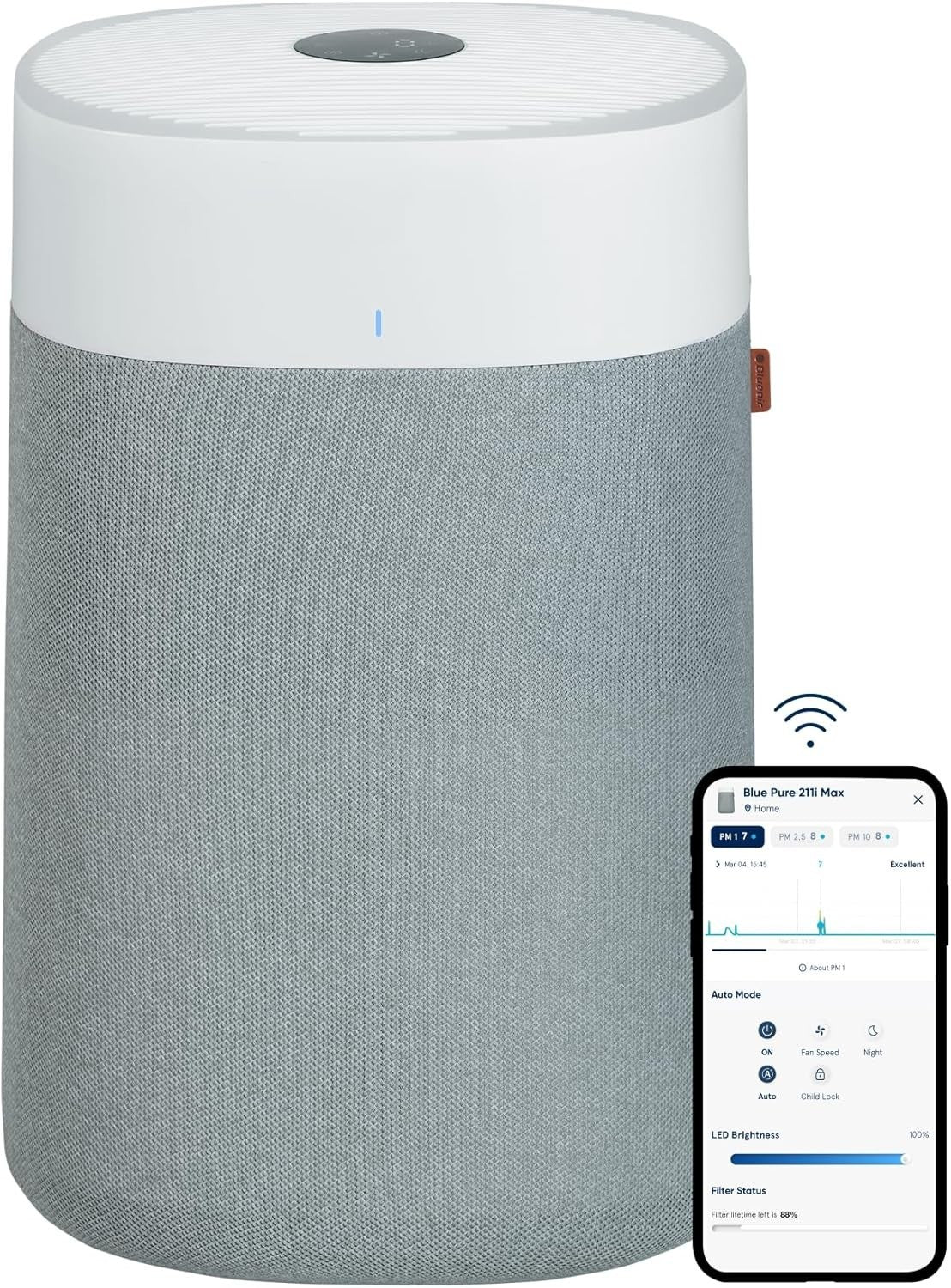 Large Room HEPA Air Purifier 278m² Smart Auto Quiet Pets Allergy