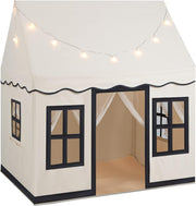 Kids Castle Play Tent Indoor Outdoor w Star Lights Mat Large Playhouse