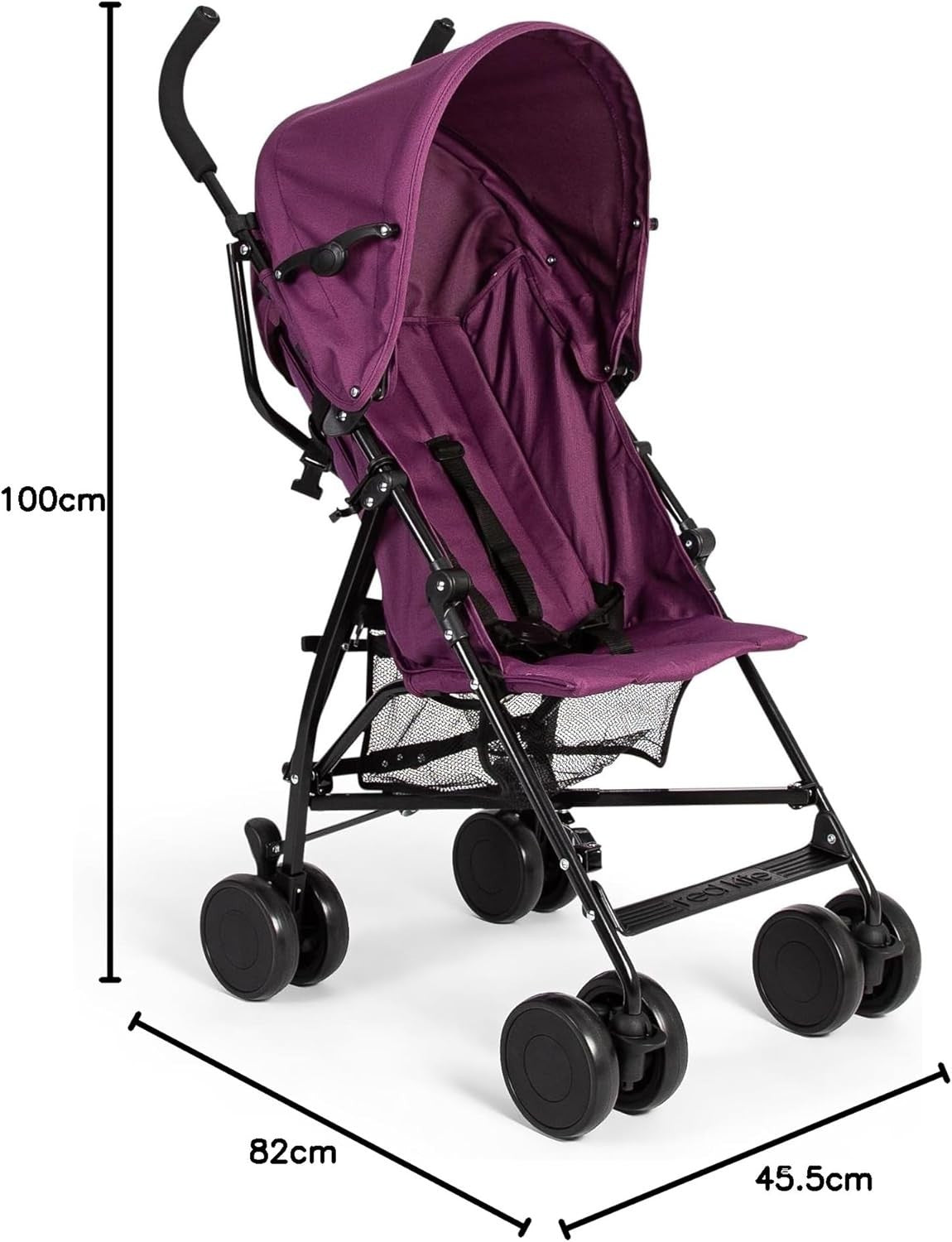 Lightweight Umbrella Stroller Compact Fold Reclining Seat Pushchair Plum
