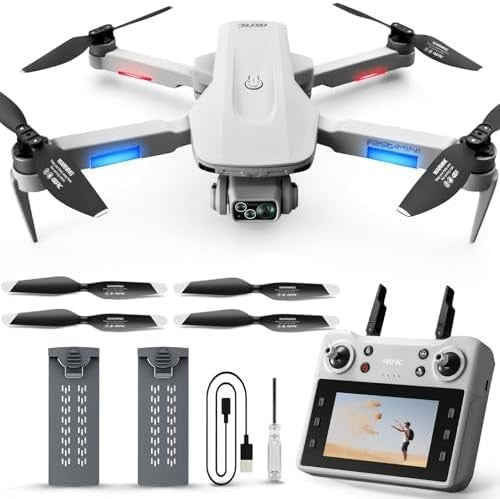 Foldable GPS Drone with Dual HD Cameras, Brushless Motor, Follow Mode