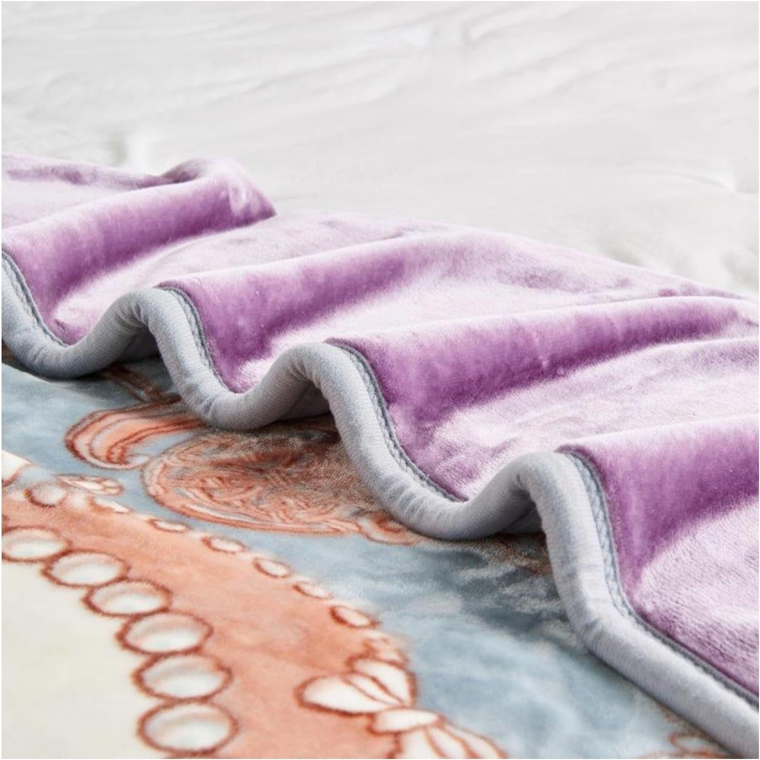 Lavender Elegance 5kg Fleece Blanket 200x240cm King Size Bed