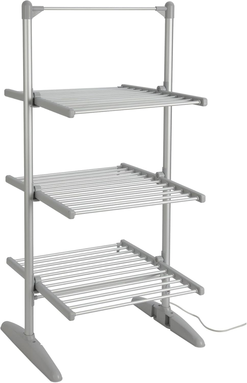 3 Tier Heated Clothes Airer Electric Drying Rack 36 Heated Rails Indoor