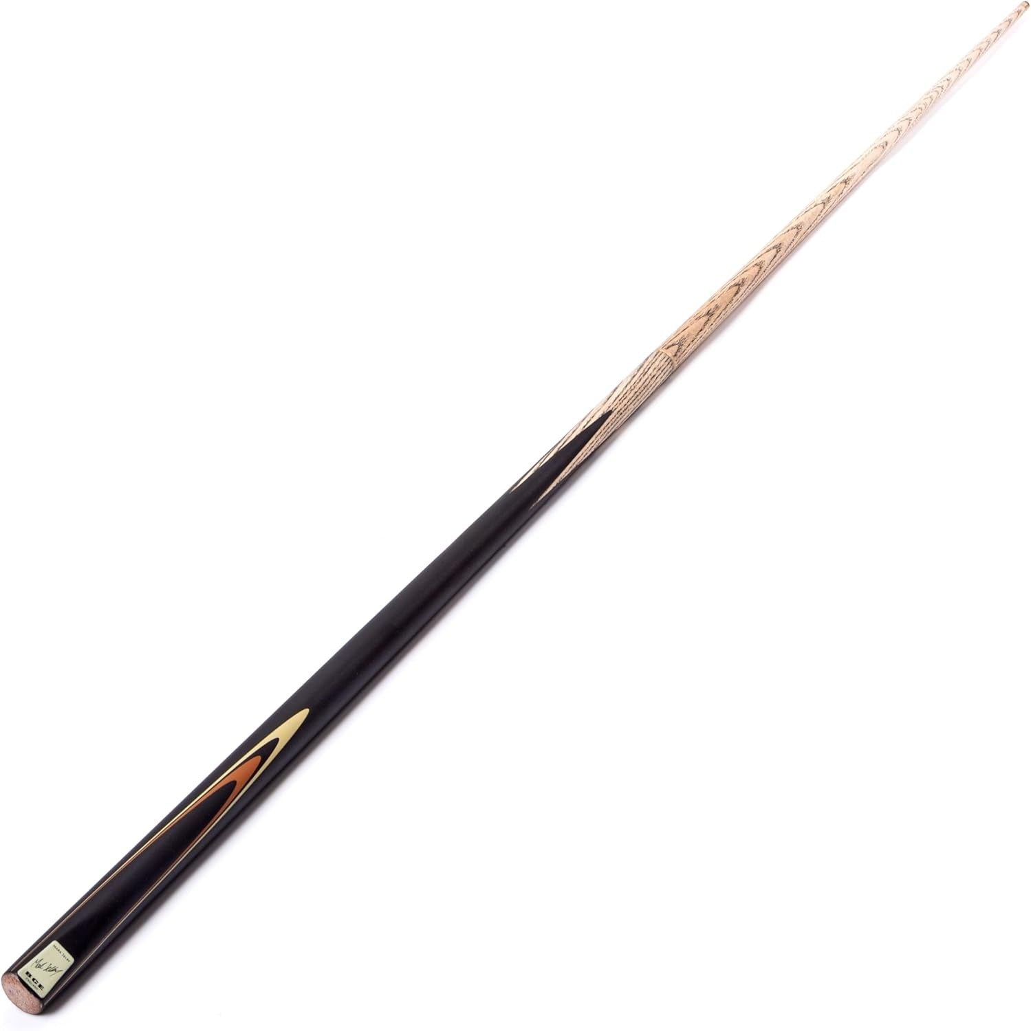 57" 2 Piece Ash Snooker Pool Cue 9.5mm Tip With Soft Case