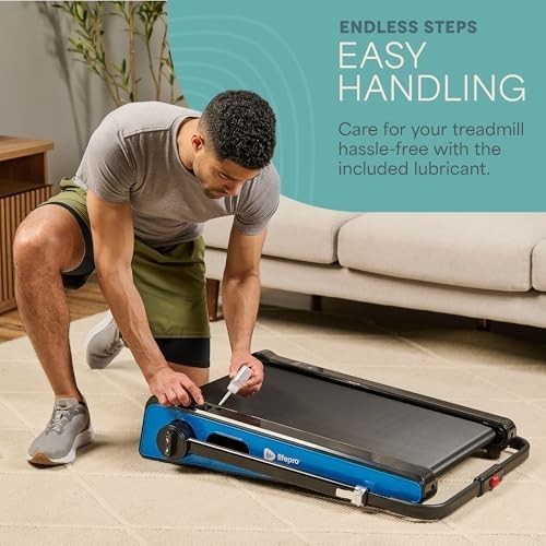 Compact Under Desk Walking Pad Mini Treadmill with 2-Stage Incline