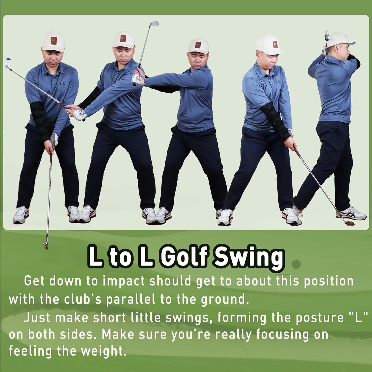Golf Swing Elbow Brace Straight Arm Training Aid 13"