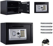 16L Digital Safe Box Electronic Keypad Security Cash Jewelry Lock