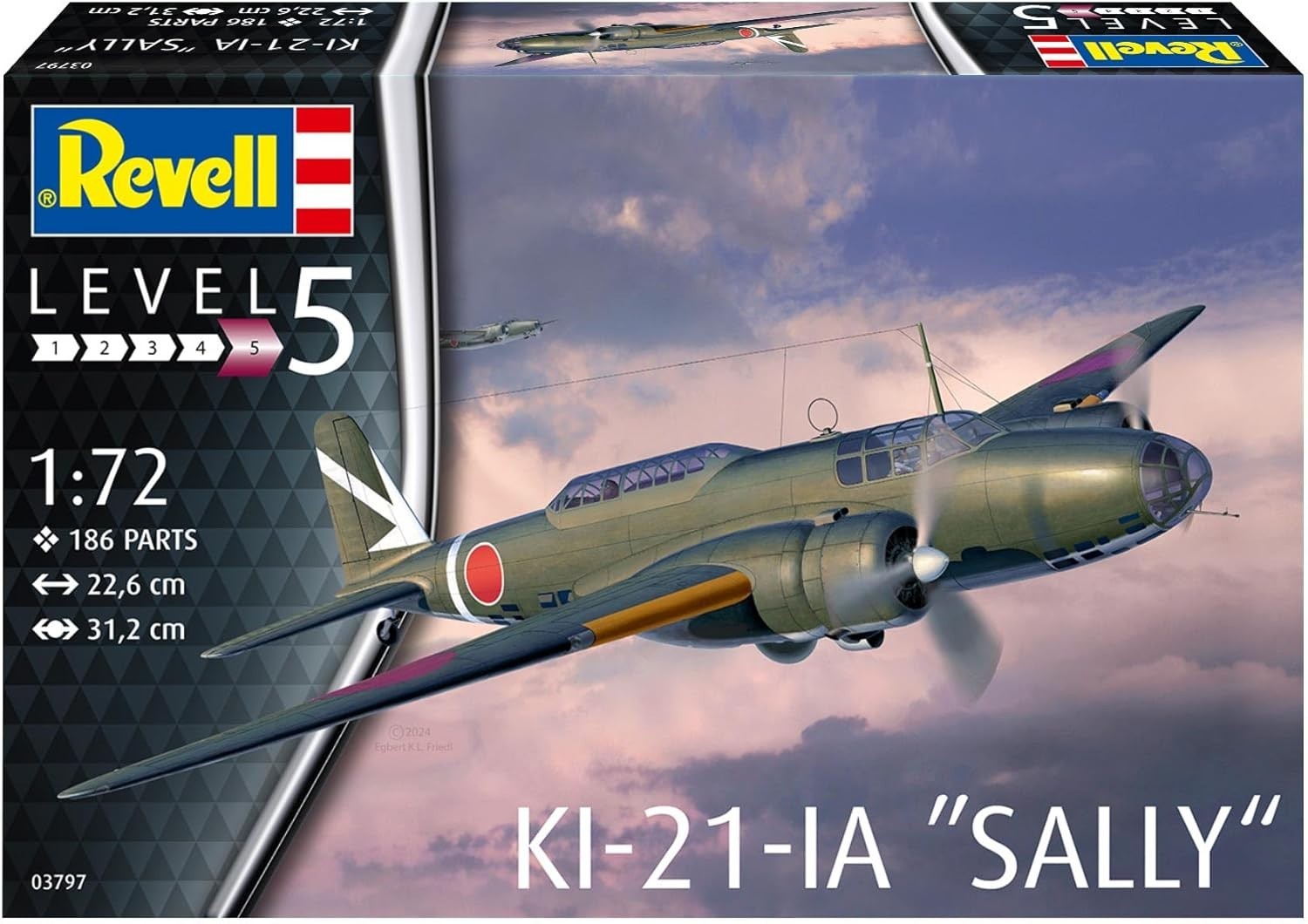 1:72 Scale WWII Mitsubishi Ki-21 Sally Military Model Kit – Detailed Parts