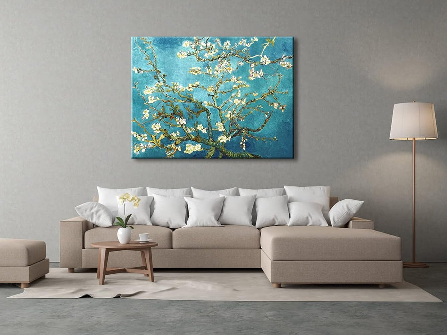 Extra Large Almond Blossom Canvas Wall Art Floral Print