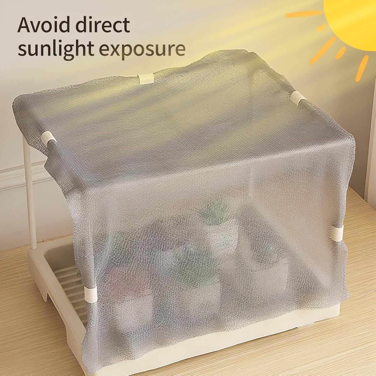 Mini Indoor Greenhouse Box 35x27x7cm Frost Protector for Balcony & Plants