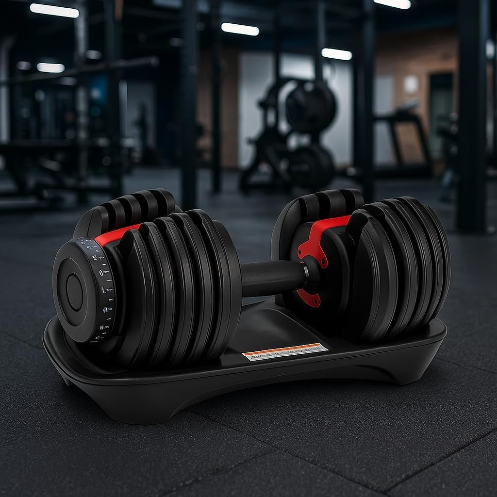40kg Smart Dial Adjustable Dumbbell 15-in-1 Compact Home Gym Weight