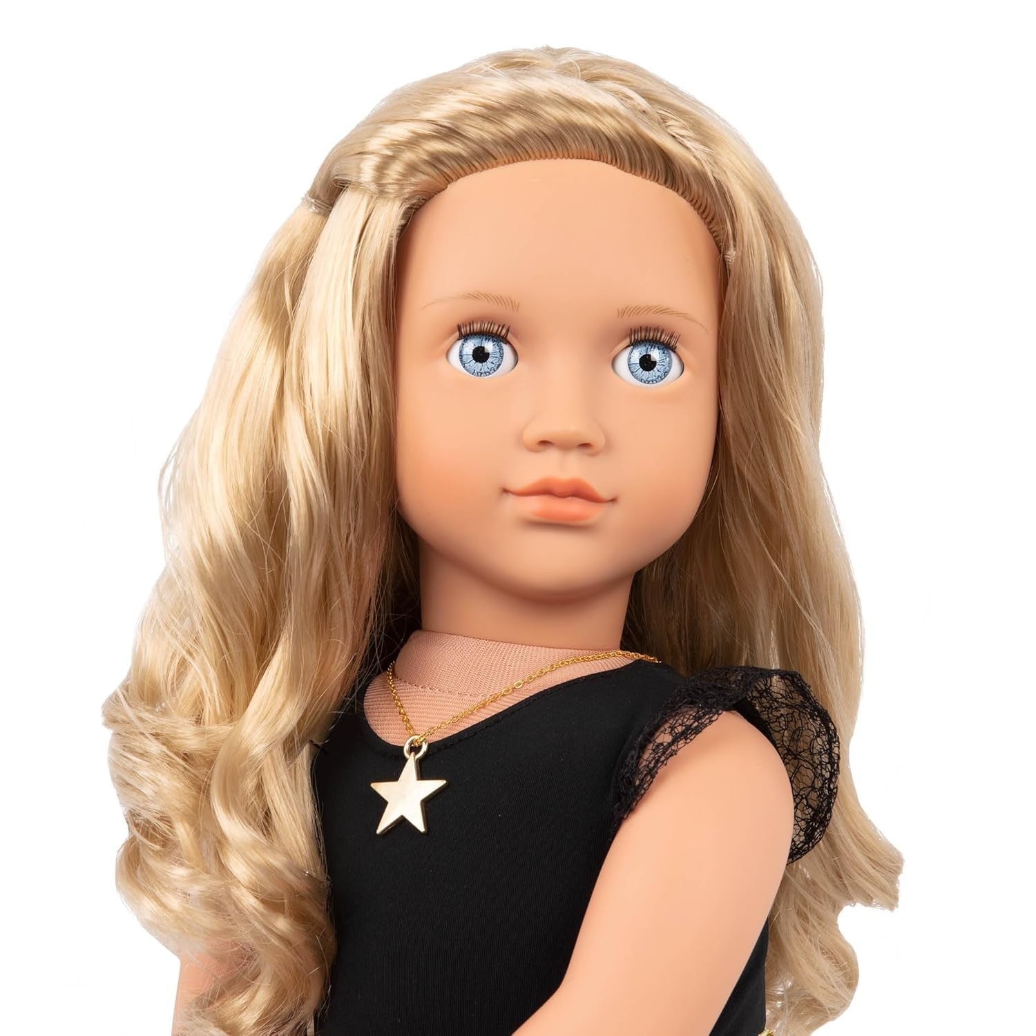 18-Inch Fashion Starter Doll Blonde Hair Blue Eyes 3 Outfits Gift Box