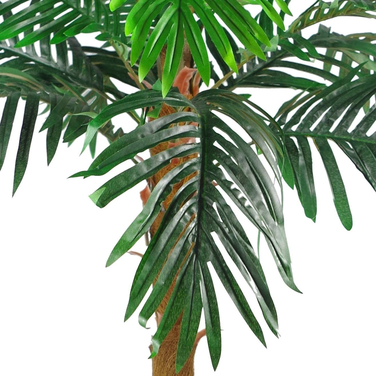 130cm Artificial Palm Tree with Weighted Nursery Pot Brown Trunk Home Decor