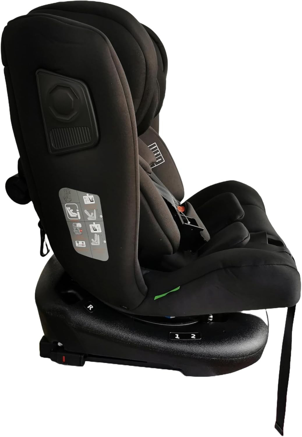 360° Rotating i-Size Car Seat ISOFIX R129 0–36kg Birth to 12 Years Black