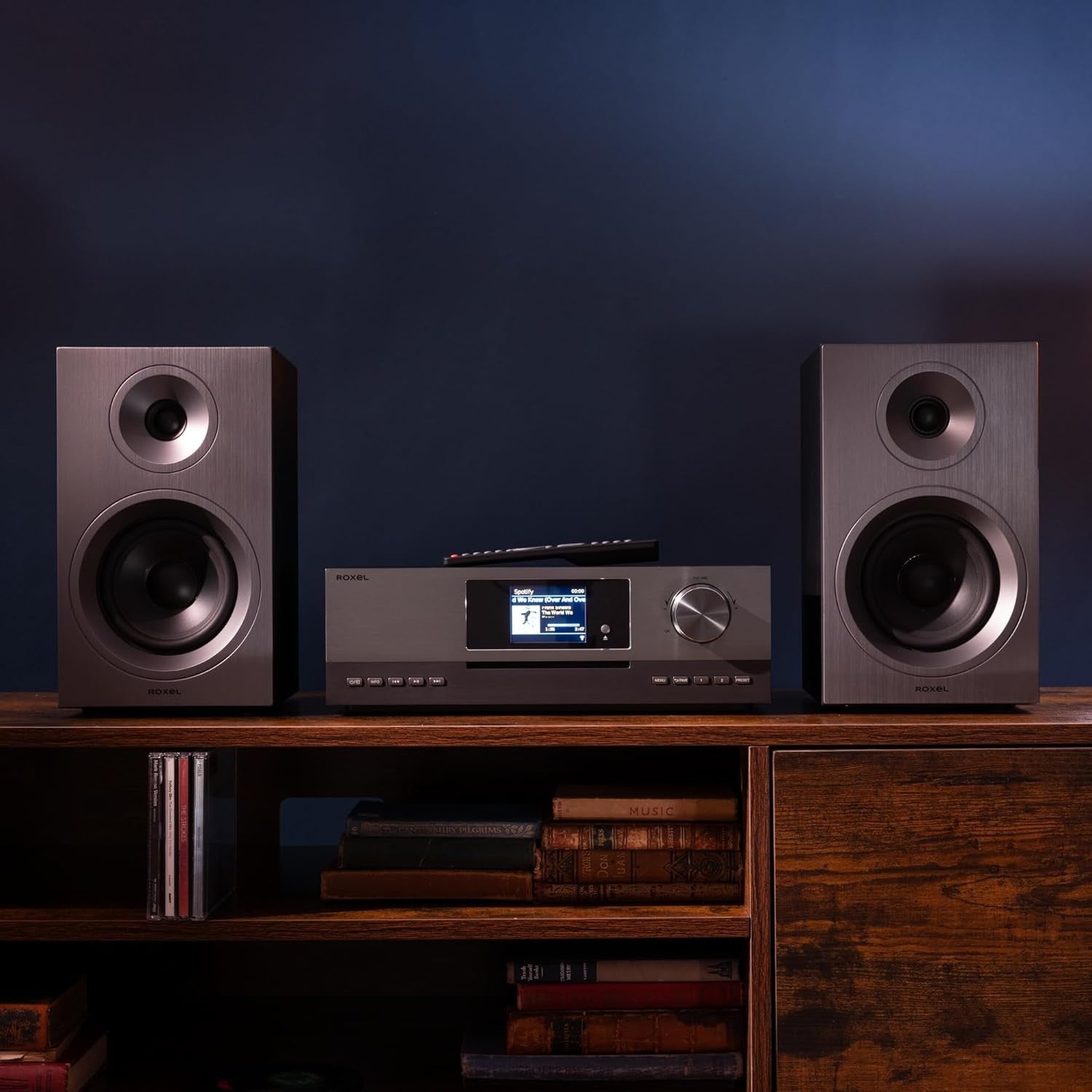 100W WiFi HiFi Stereo System | CD Player Bluetooth DAB+ Radio | HDMI USB AUX