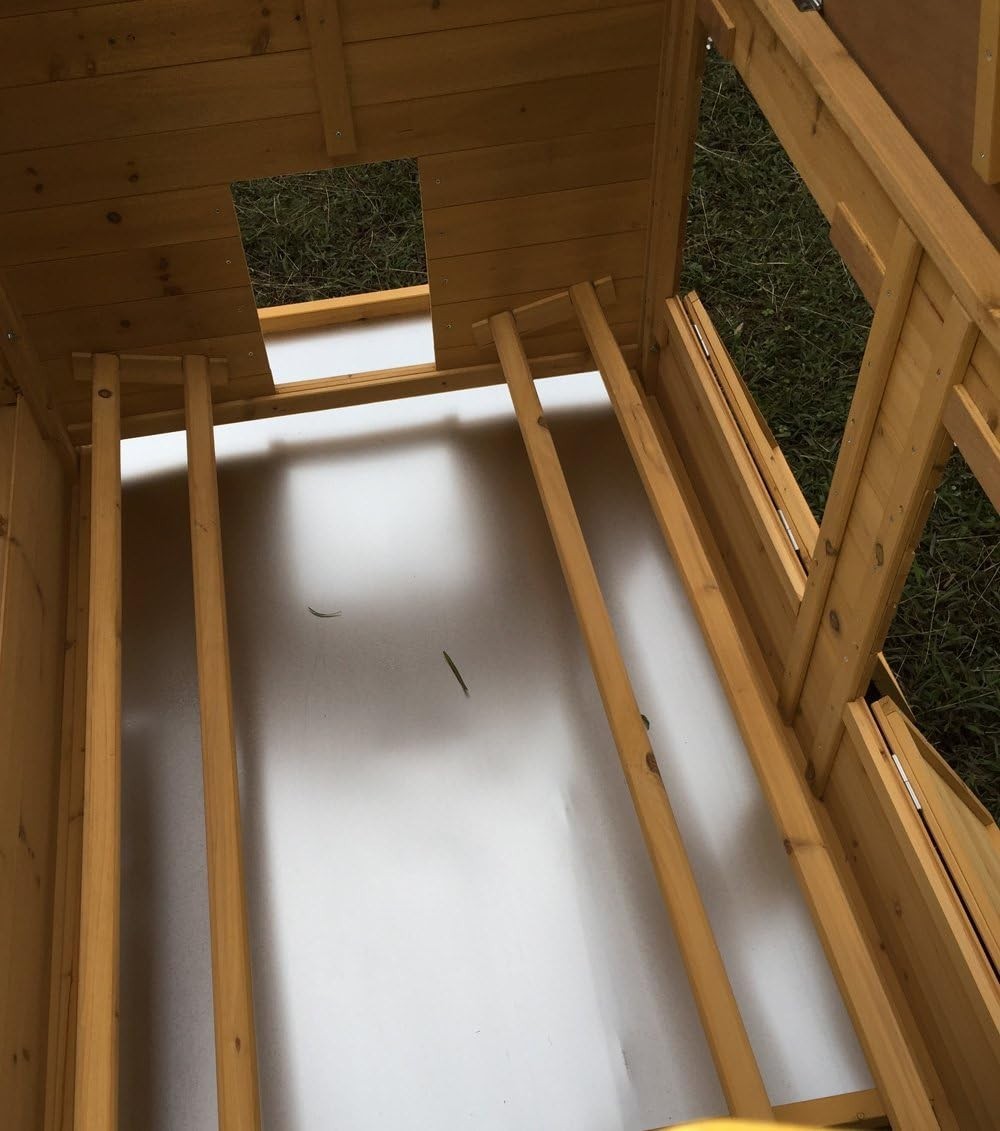Extra Large Wooden Chicken Coop Hen House Nest Box Slide Tray