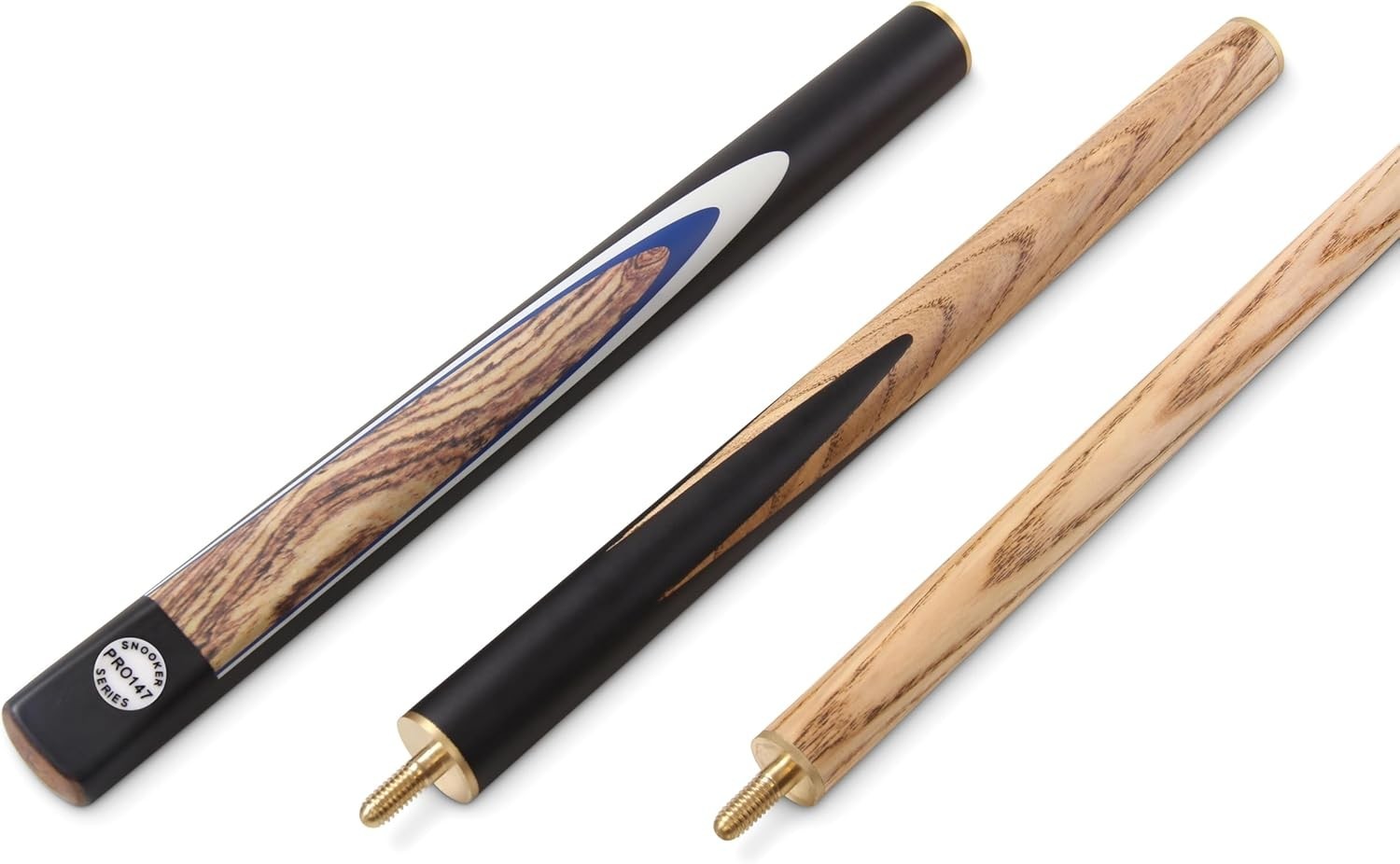 48” Junior Kids Pool Snooker Cue 3-Piece Adjustable 10mm Tip 14-16oz