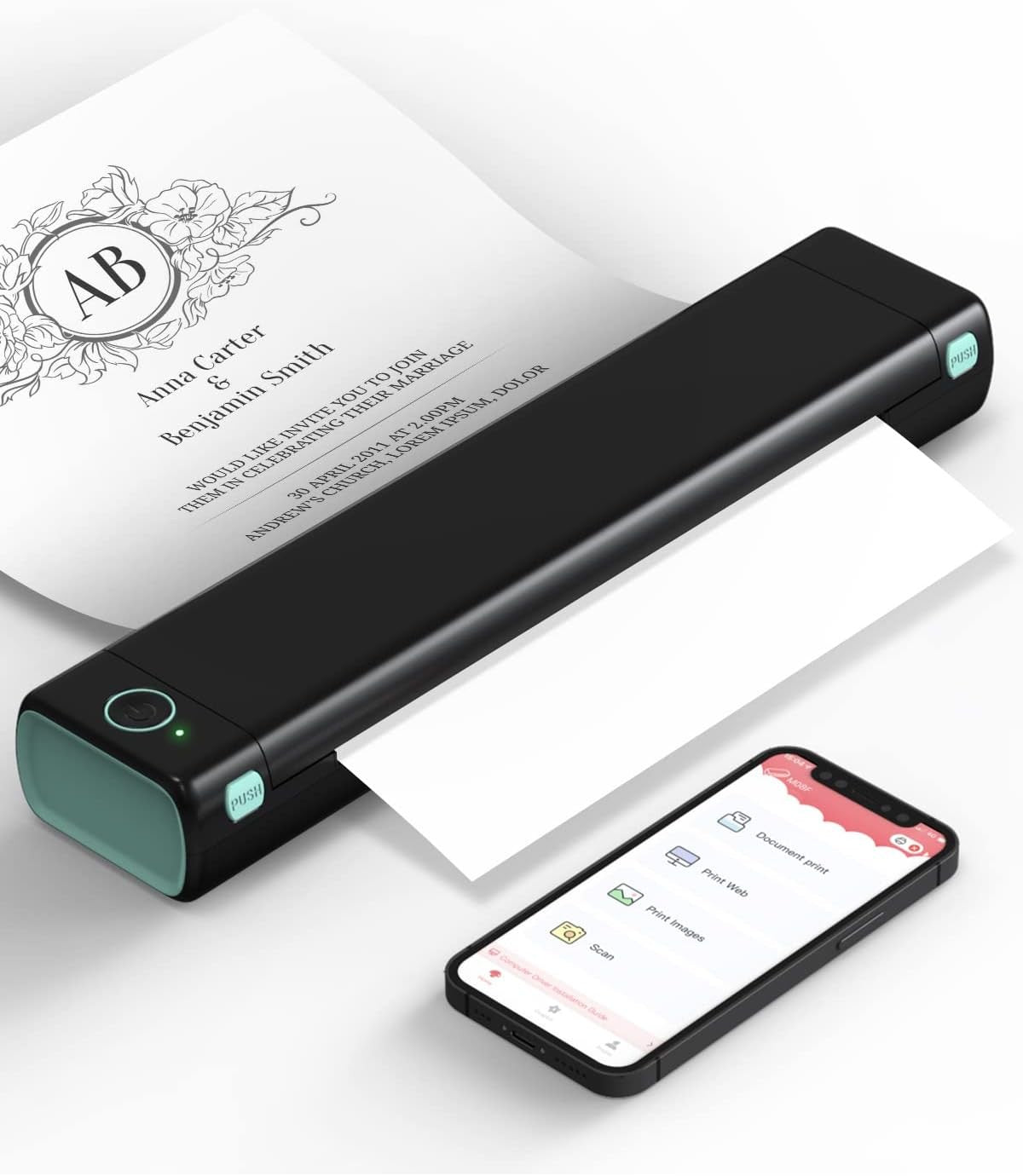 Portable A4 Thermal Printer Bluetooth Mobile Printer – Phomemo M08F