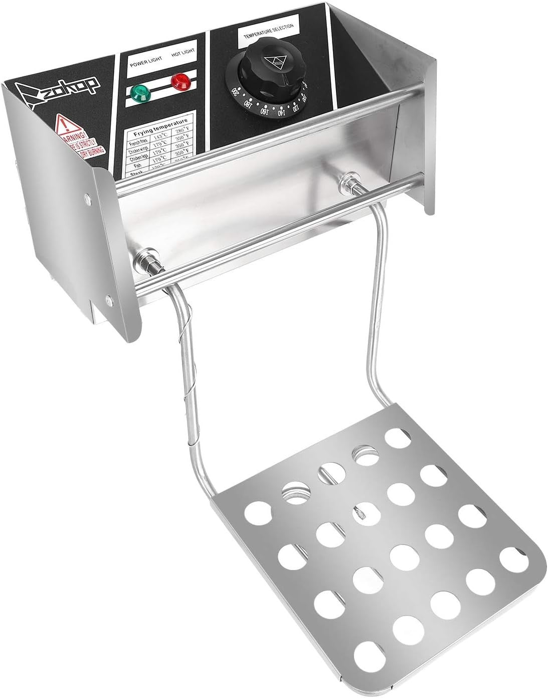 12L Dual Tank Deep Fat Fryer 5000W Stainless Steel Adjustable Temp