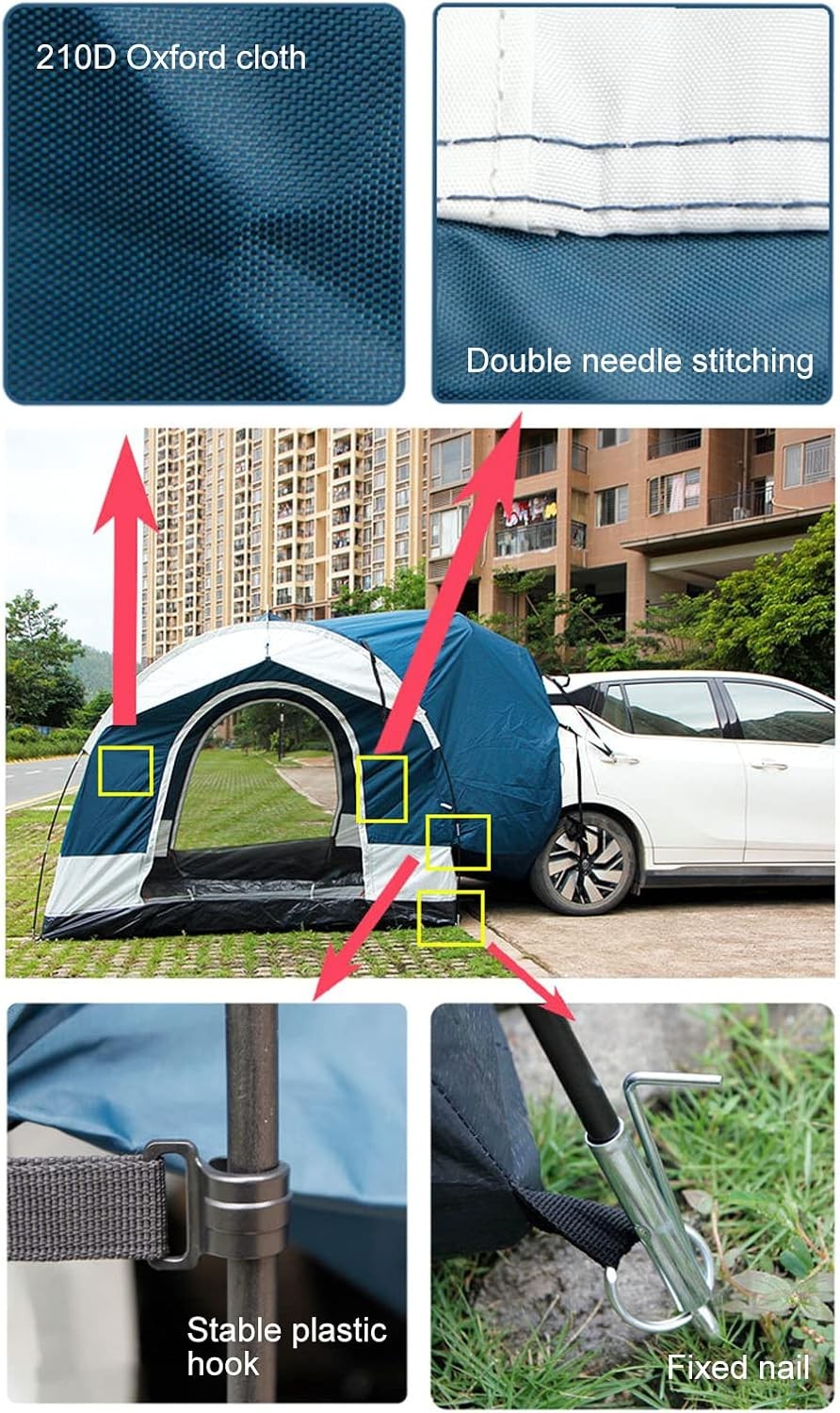 Double Layer Waterproof 3–4 Person Camping Tent Outdoor Tailgate