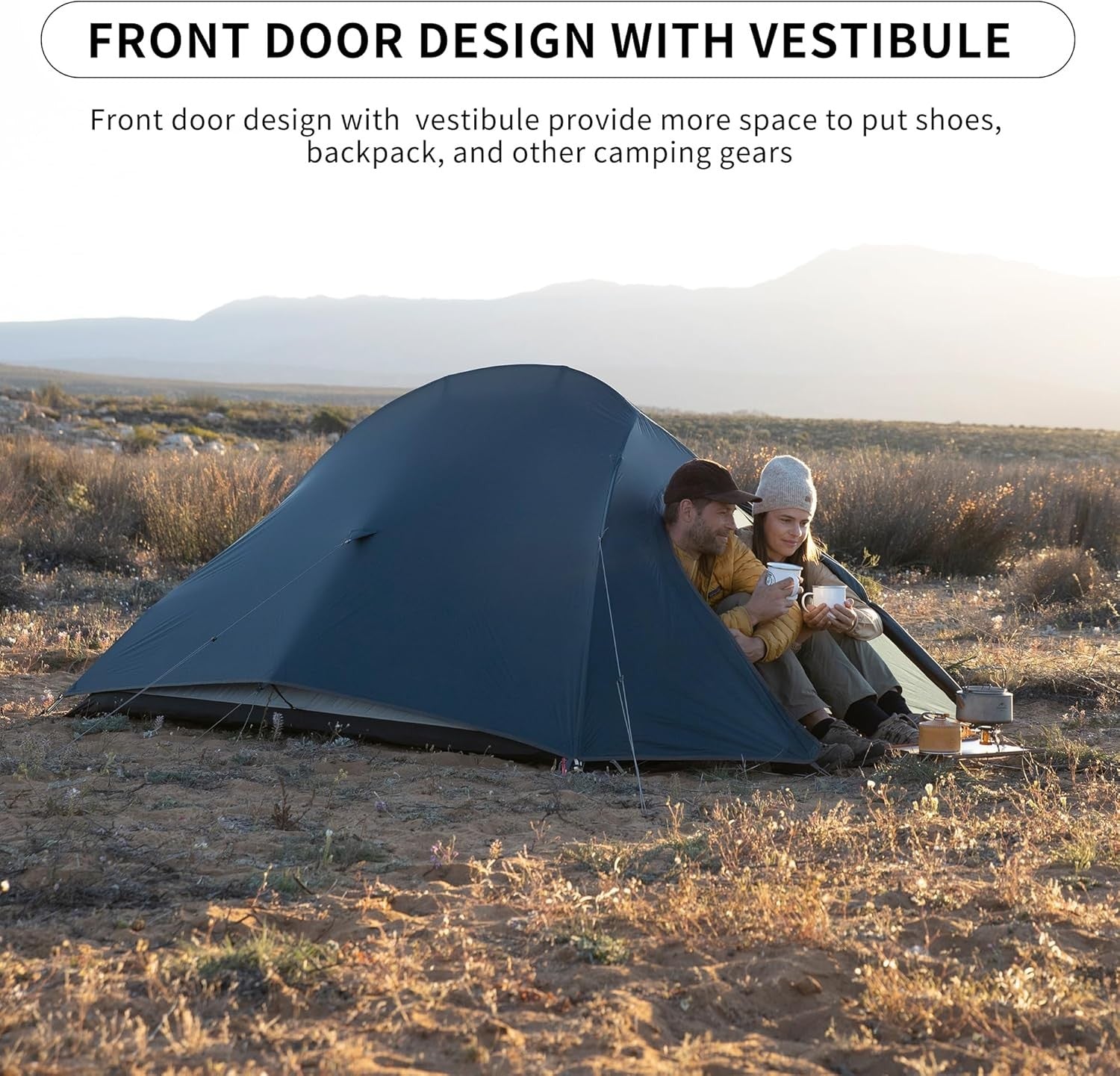 2 Person Lightweight Backpacking Tent 3-4 Season Dome