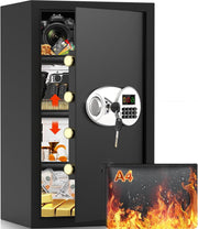 85L Fireproof Home Safe Box Digital Keypad Cash Document Security