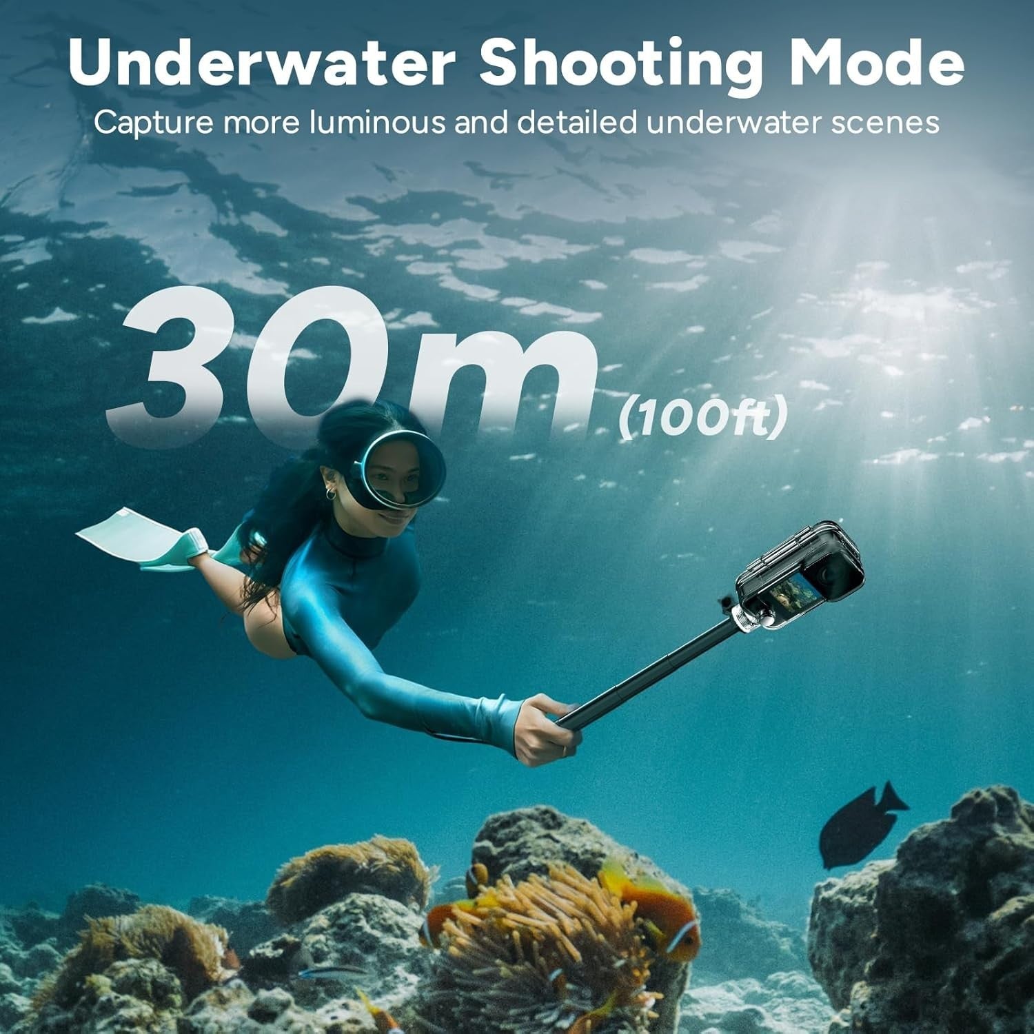 4K Action Camera Dual Touch Screen Waterproof Vlogging Camera Kit