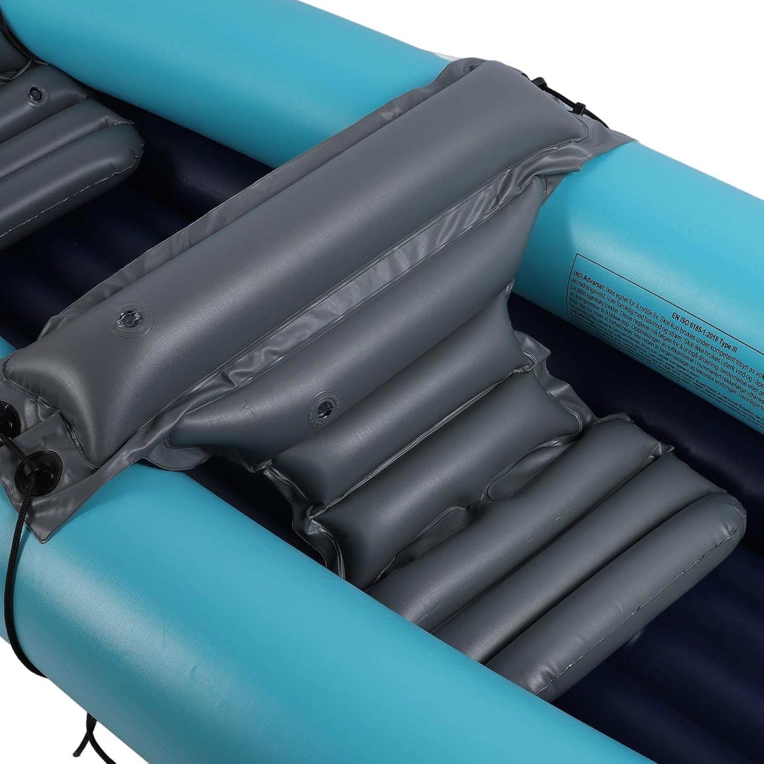 2 Person Inflatable Kayak Heavy Duty PVC Canoe w/ Pump Paddles