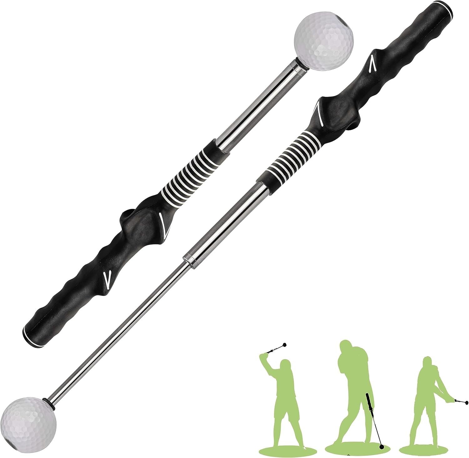 Retractable Golf Swing Trainer Tempo Grip Warm Up Aid Right Hand