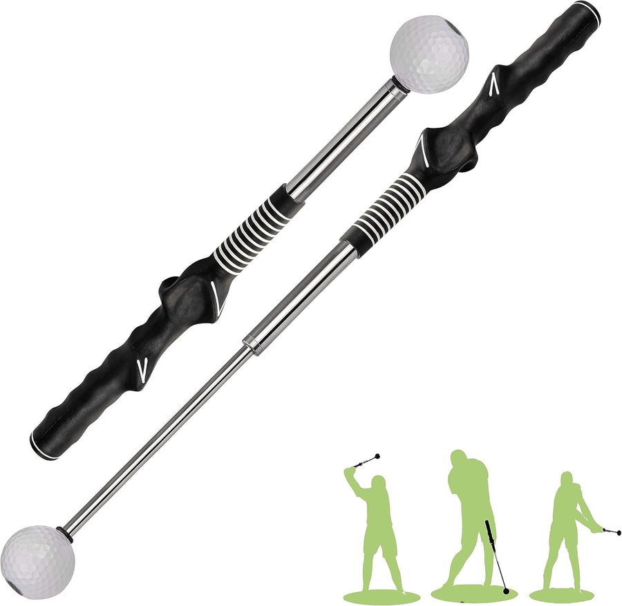Retractable Golf Swing Trainer Tempo Grip Warm Up Aid Right Hand