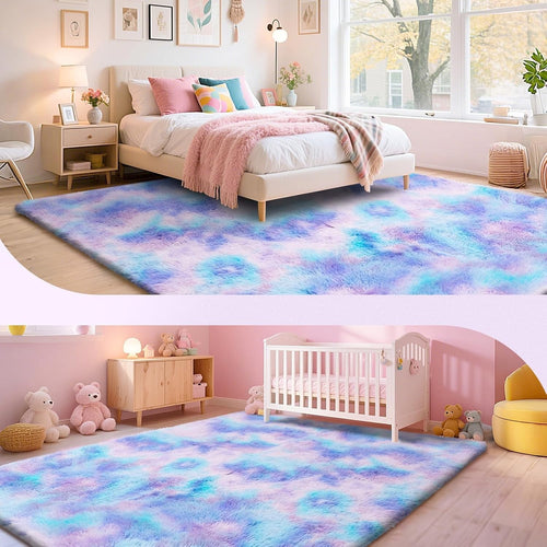 Shaggy Area Rug 160x230cm Plush Soft High Pile Carpet Kids Living Room Bedroom