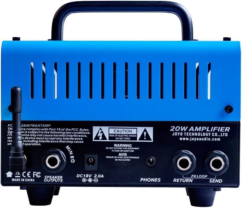 20W Mini Guitar Amp Head Hybrid Tube 2-Channel Bluetooth Blues & Jazz