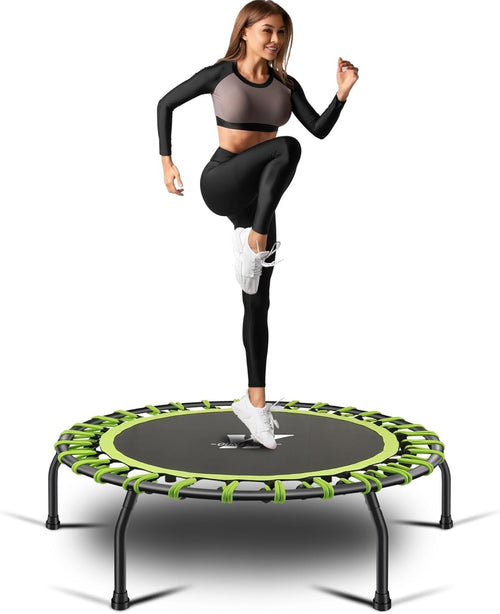 40in Quiet Bungee Rebounder Trampoline Indoor Low Impact Cardio