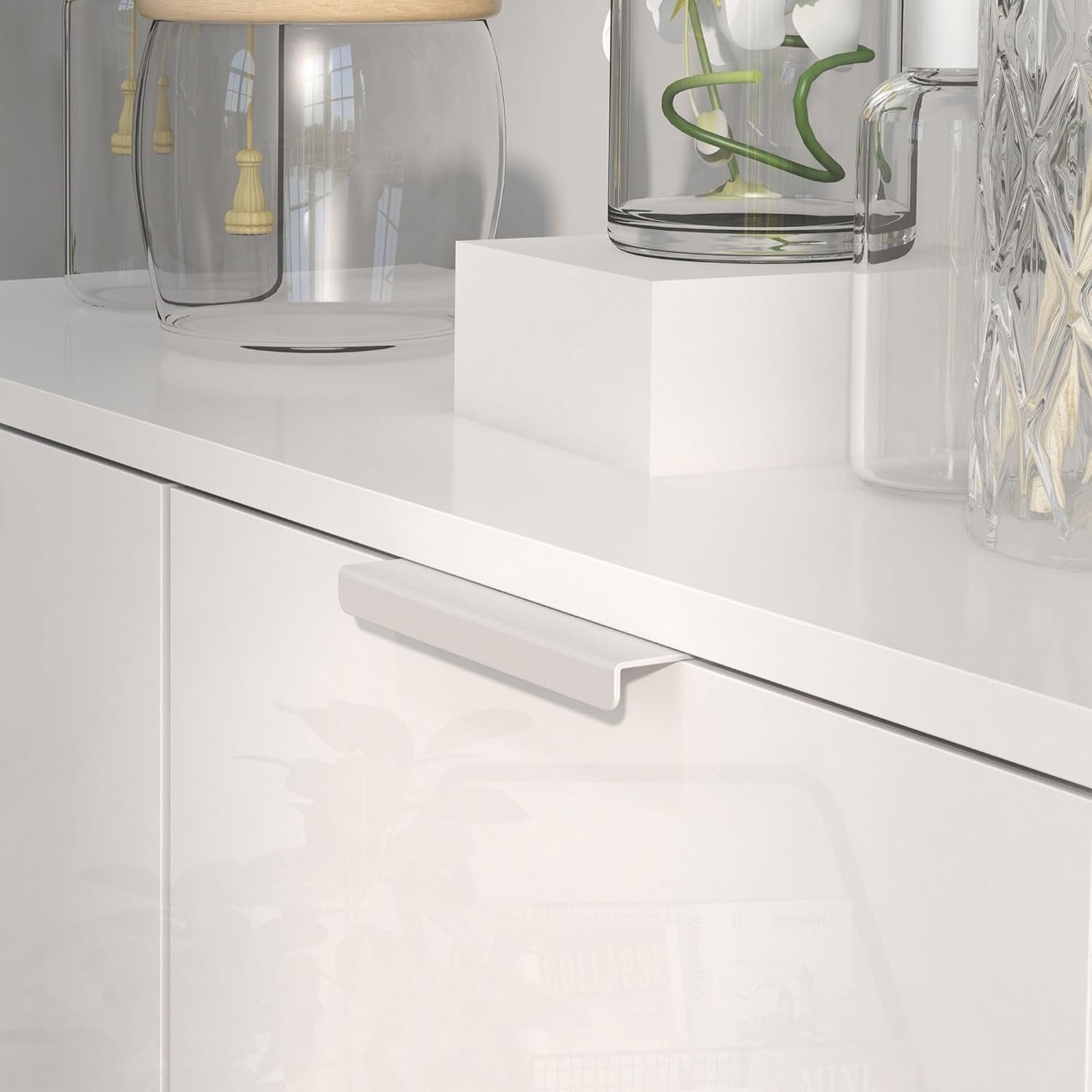 Shoe Storage Cabinet White Gloss | Holds 20 Pairs, Soft Close, 76x31.5x95cm