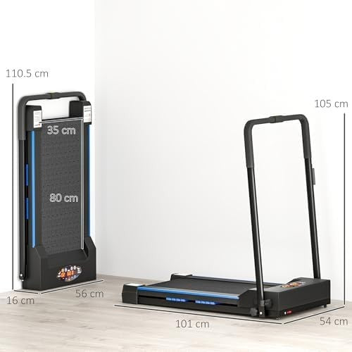 Folding Treadmill Walking Pad 1-6km/h Home Office Compact Gym