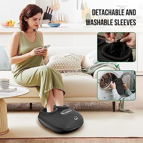 Shiatsu Foot Massager with Heat, Deep Kneading, Compression & Vibration