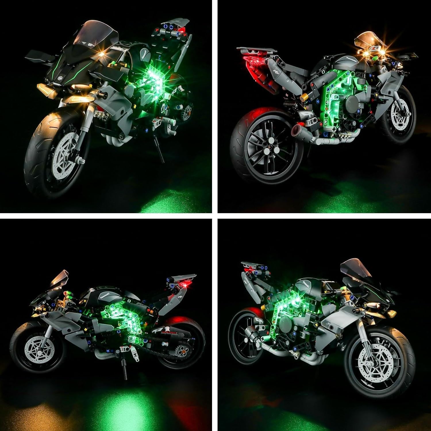 LED Lighting Kit for Lego Ninja H2R Motorcycle - DIY Build, Bright Effects