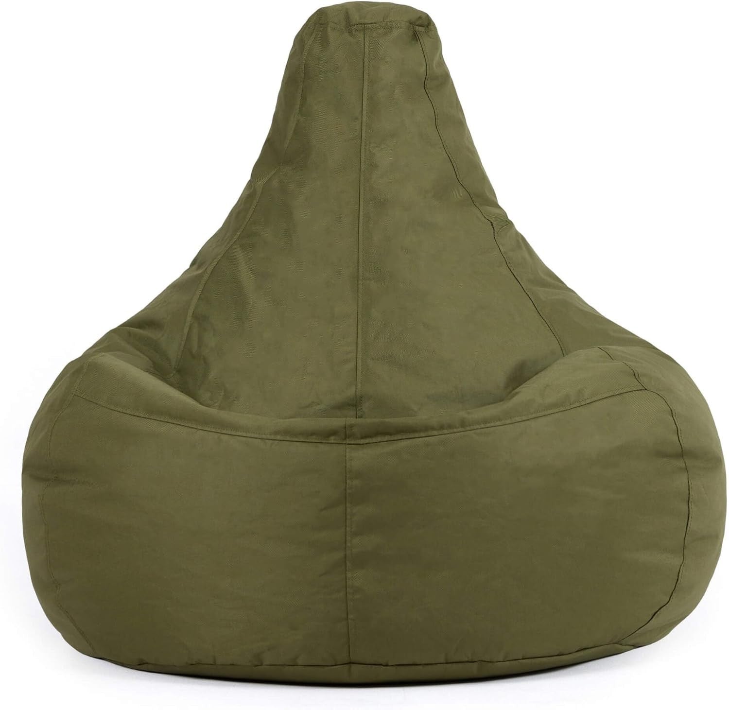 Outdoor Recliner Bean Bag Chair Khaki Green Water Resistant Gaming Seat
