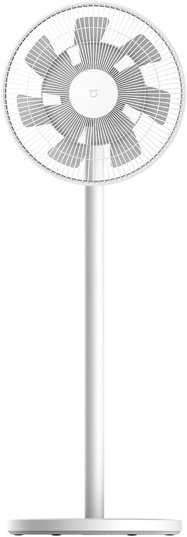 Smart Quiet Standing Fan – 5-Blade Rechargeable WiFi App Control Air Circulator