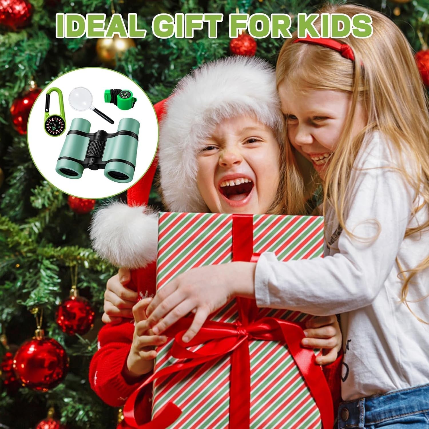 Kids Exploration Binoculars Set 4-Pack Lightweight Outdoor Adventure Toys
