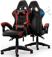 Gaming Chair with Bluetooth Speaker Ergonomic Office Chair Red
